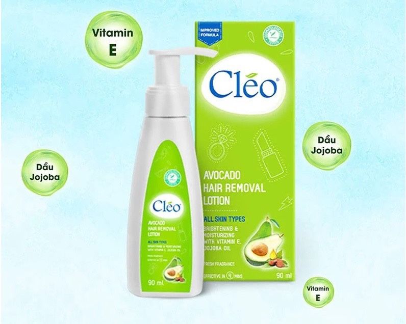 Kem Tẩy Lông Cleo Avocado 90ml All Skin Types