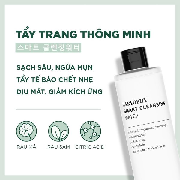 Tẩy Trang Caryophy Smart Cleansing 500ml