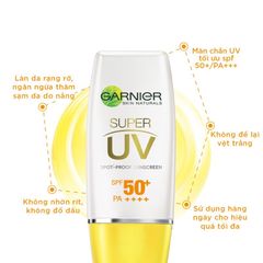 Kem Chống Nắng Garnier 30ml Light Complete Super Uv Dưỡng Trắng