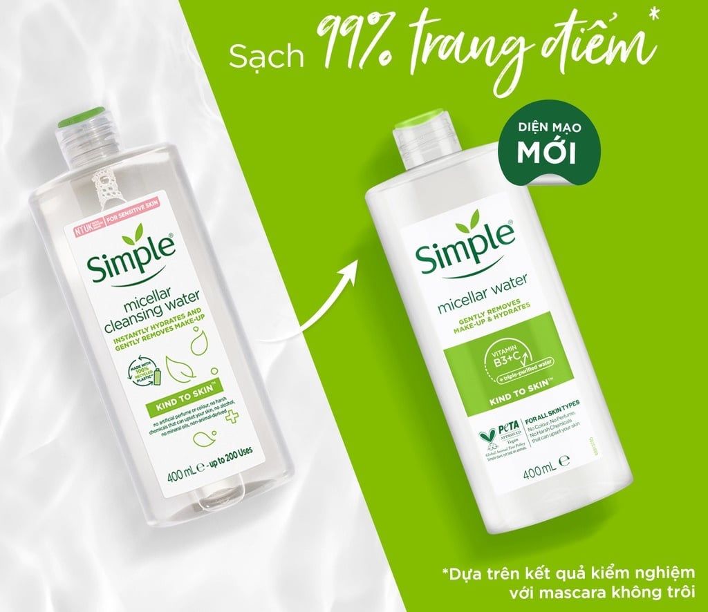 Nước Tẩy Trang Simple Kind To Skin Micellar