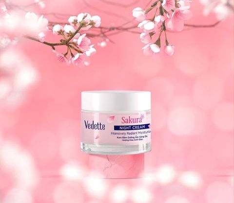 Kem Dưỡng Vedette 50ml Sakura Ban Đêm