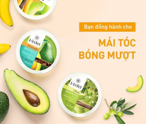 Mặt Nạ Ủ Tóc Vedette 110g, Phục hồi những tóc hư tổn và chẻ ngọn