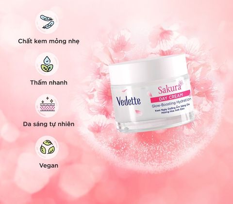 Kem Dưỡng Vedette 50ml Sakura Ban Ngày