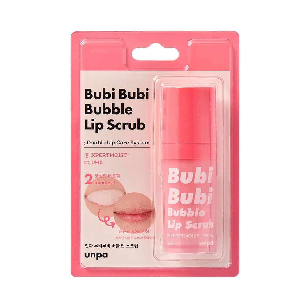 Tẩy Tế Bào Chết Môi Dạng Sủi Bọt Unpa Bubi Bubi Lip 001