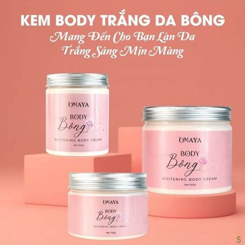 Kem Dưỡng Body Bông, Dưỡng da trắng sáng, giúp da đều màu