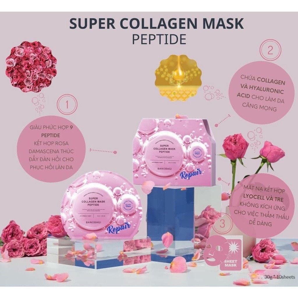 Mặt Nạ Banobagi Super Collagen Mask Peptide 30g