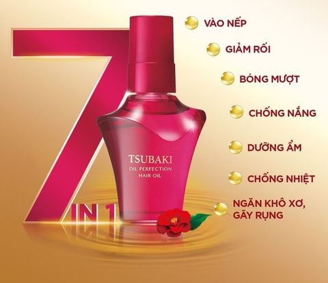 Dầu Dưỡng Tóc Tsubaki Oil Perfection Hair Oil 50ml Phục Hồi Tóc Gãy Rụng