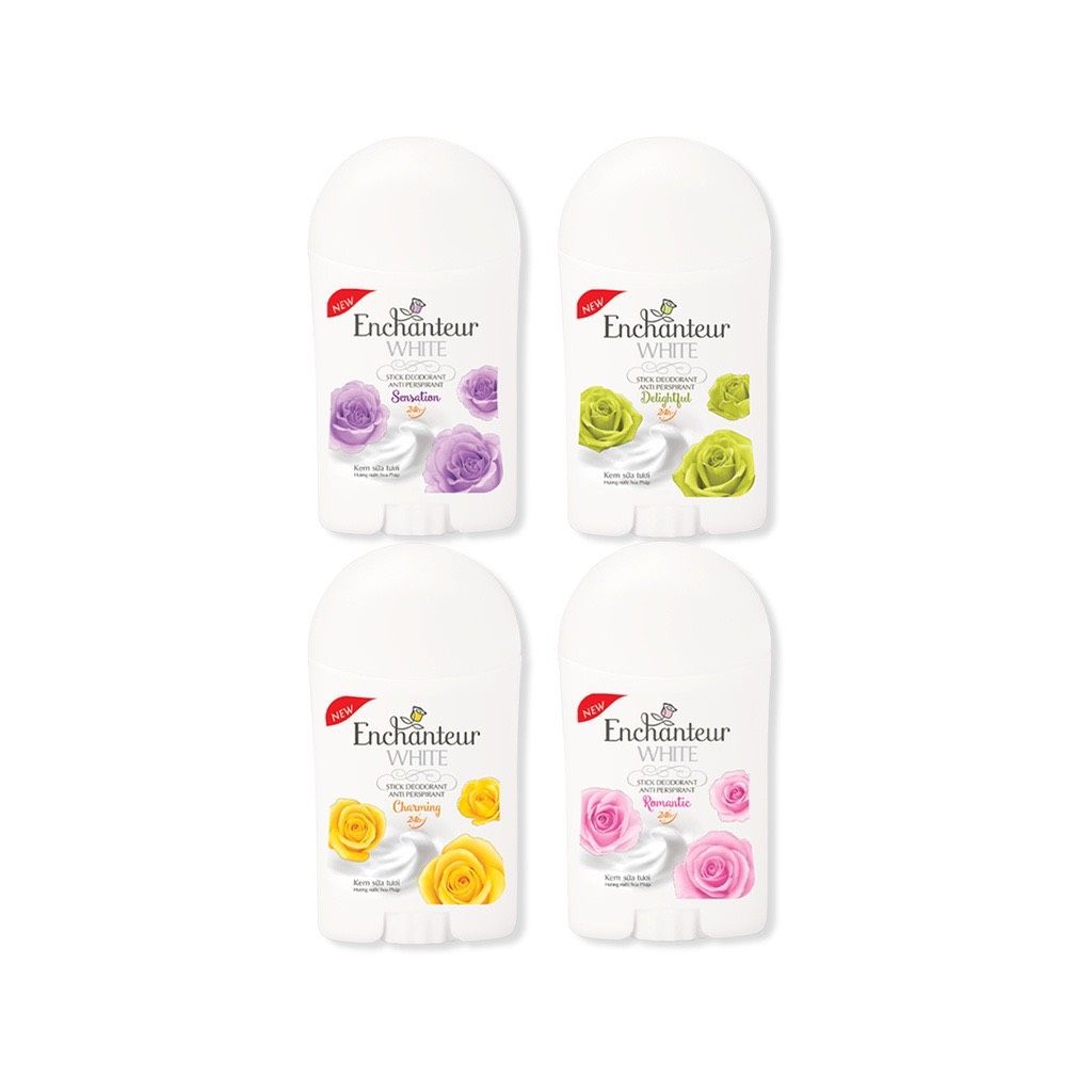 Lăn Khử Mùi Sáp Enchanteur White 40g