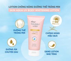 Lotion chống nắng dưỡng thể trắng mịn Sunplay Skin Aqua 150g