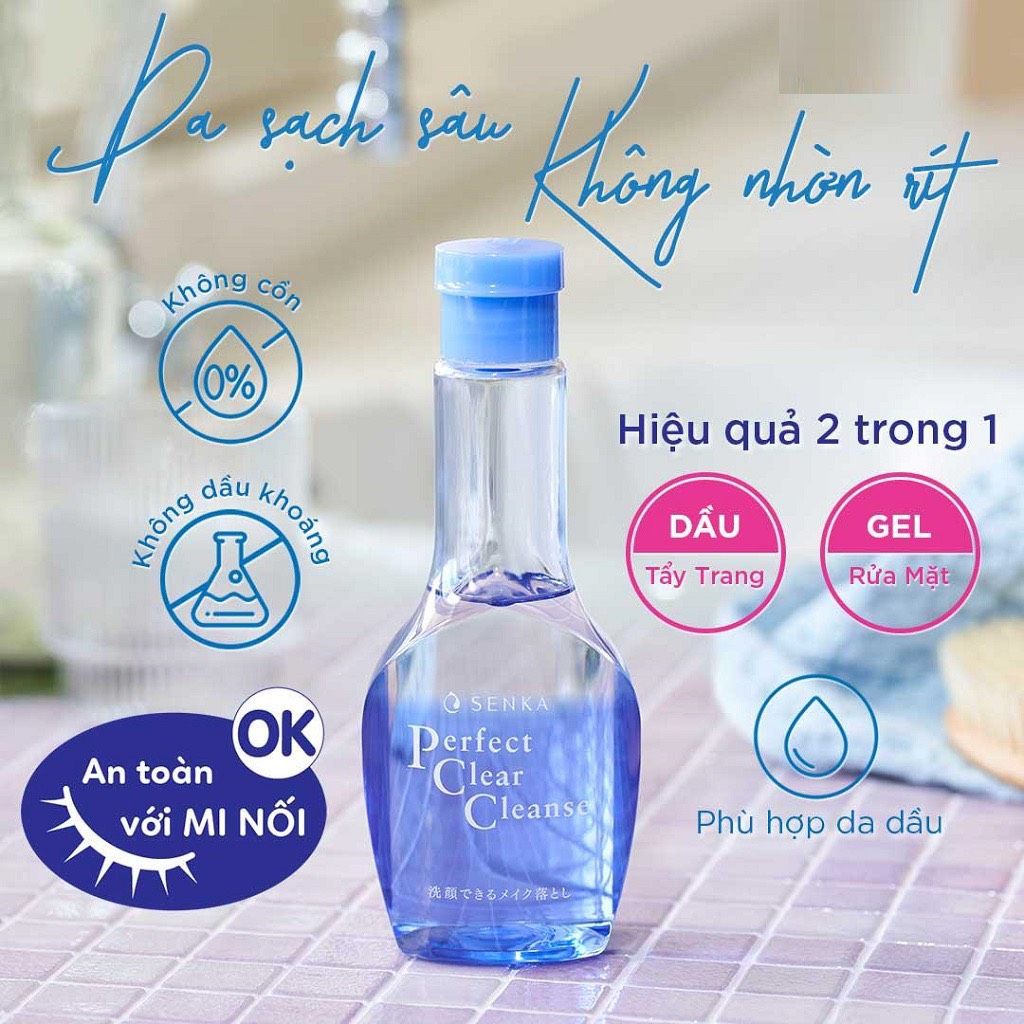 Sữa Rửa Mặt Tẩy Trang Senka  2 Trong 1 170ml