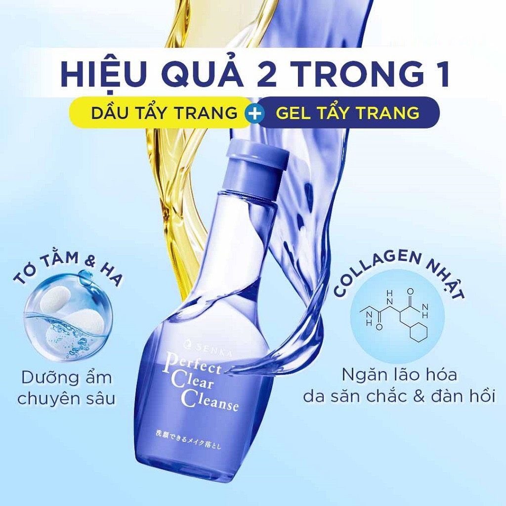 Sữa Rửa Mặt Tẩy Trang Senka  2 Trong 1 170ml