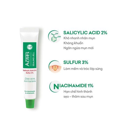 Gel Mềm Nhân Mụn -  Kháng Khuẩn Acnes Sealing Jell 18g