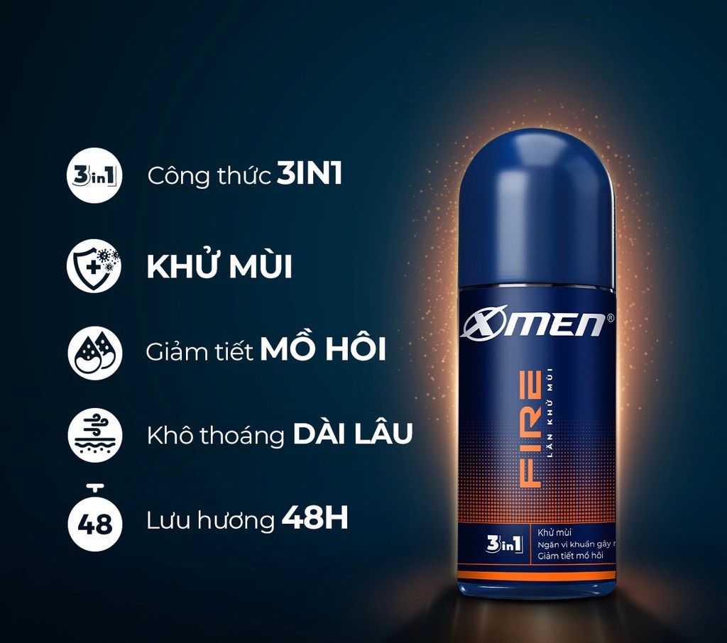 Lăn Khử Mùi X-men 50ml