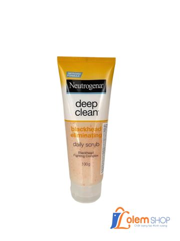 Sữa Rửa Mặt Neutrogena 100g Blackhead Eliminating Scrub Ngăn Ngừa Mụn Đầu Đen