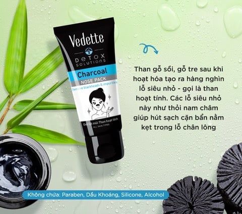 Gel Lột Mũi Vedette 50ml Than Hoạt Tính