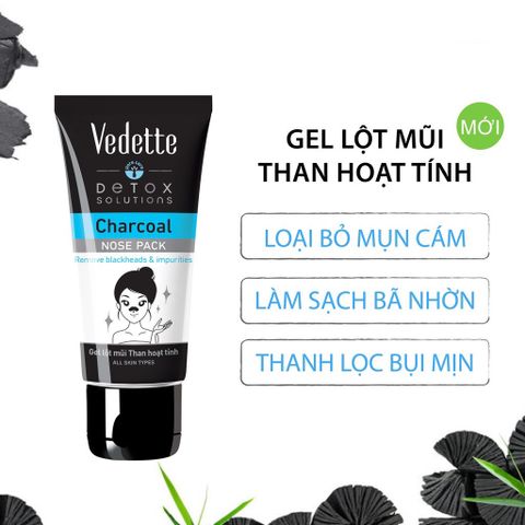 Gel Lột Mũi Vedette 50ml Than Hoạt Tính