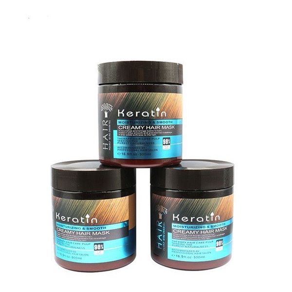 Hấp Dầu Keratin Moisturizing & Smooth 98% Xanh Biển, Giúp phục hồi cấu trúc tóc, nuôi dưỡng giúp tóc dai mềm và bóng mượt