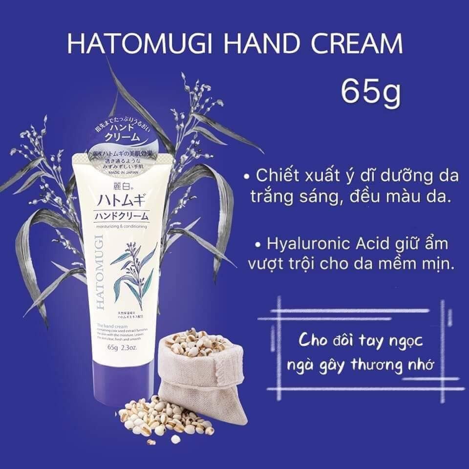 Dưỡng Da Tay Dưỡng Ẩm Và Mềm Min Hatomugi 65g Nhật Bản