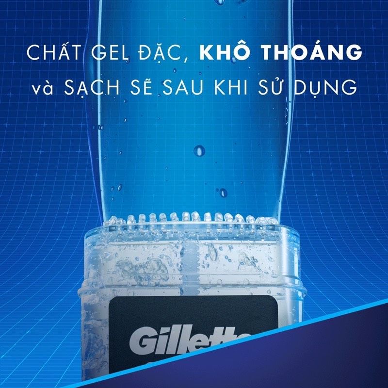 Lăn Khử Mùi Gel Gillette 107g Cool Wave Anti-White Mark