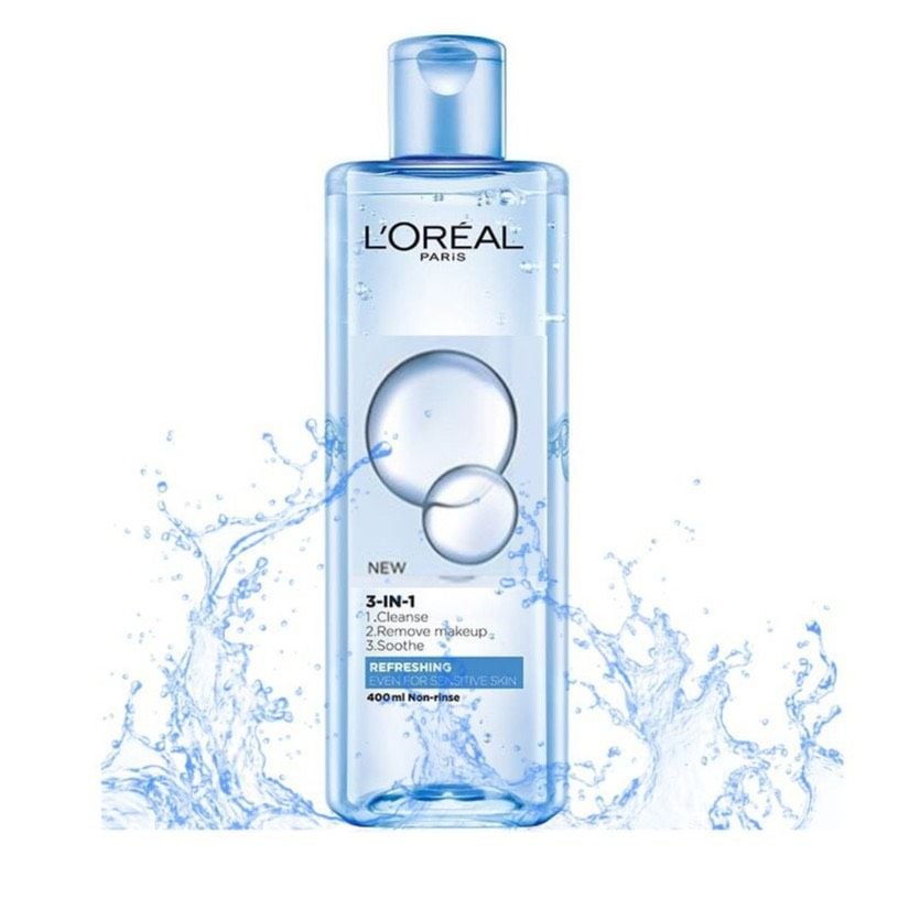 Nước Tẩy Trang Tươi Mát 3 In 1 LOreal Paris Micellar Water 400ml