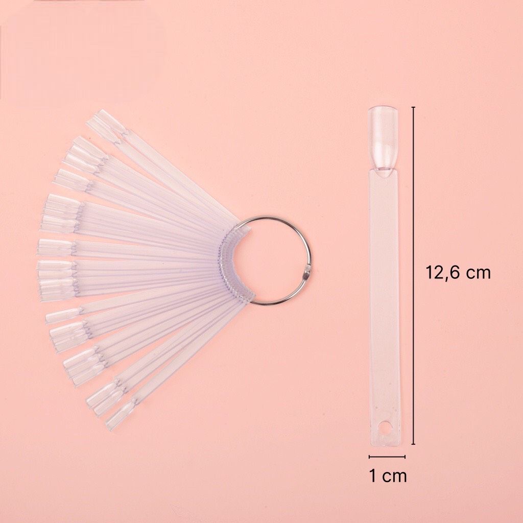 Móng Que Vuông (Bịch 50 Que), dùng để tập vẽ, test màu sơn gel các loại hoặc design các mẫu nail