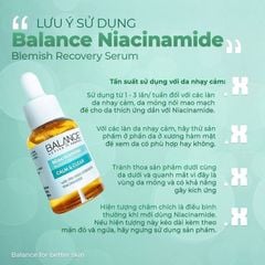 Tinh Chất Dưỡng Ẩm Balance Active Formula Niacinamide Blemish Recovery Serum Calm & Clear 30ml