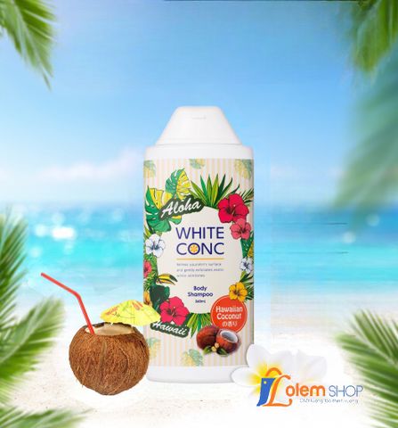 Sữa Tắm Gội White Conc 360ml Hương Dừa