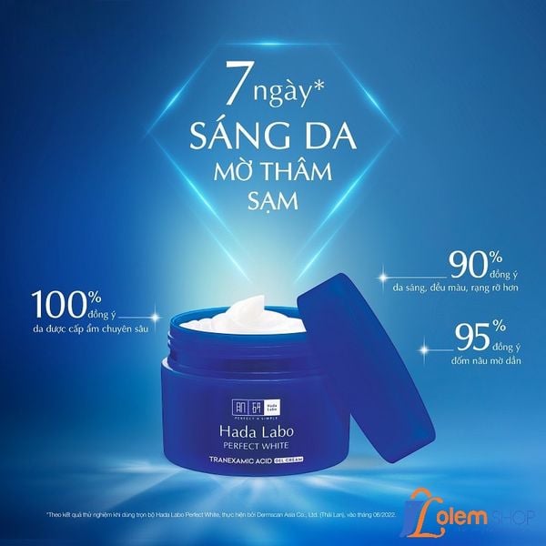 Kem Hada Labo 50g Màu Xanh Trắng Mượt Vượt Trội Dưỡng Ẩm SâuKem dưỡng