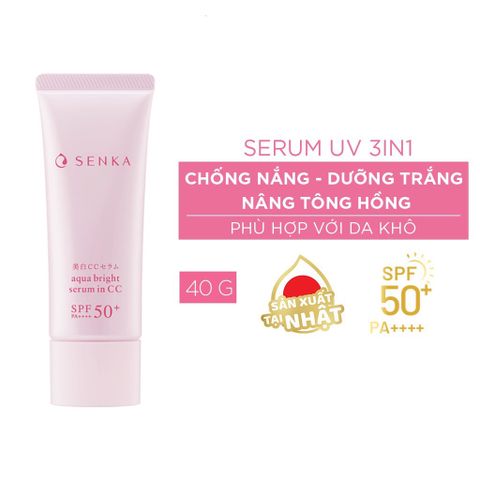 Serum Chống Nắng Senka 3 Trong 1 40g Trắng Hồng Giảm Thâm