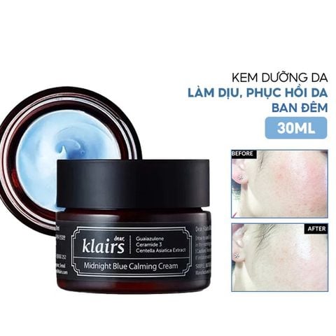 Kem Dưỡng Klairs 30ml Midnight Blue Calming Cream