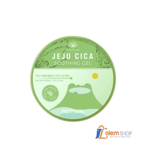 Gel Dưỡng Đa Năng Rau Má Jeju Cica Soothing Gel Pretty Skin 300g