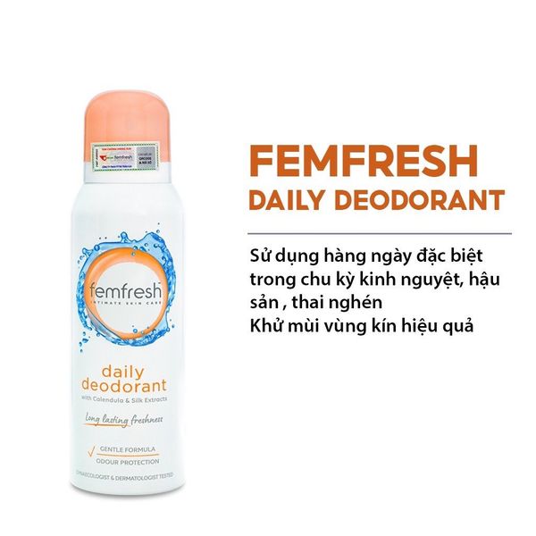 Xịt Thơm Vùng Kín Femfresh 125ml Daily Deodorant