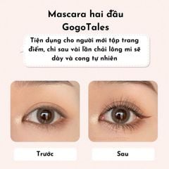 Mascara 2 Đầu Gogo Tales 4g Có Đầu Chải No.GT333, Làm Dài Và Cong Mi