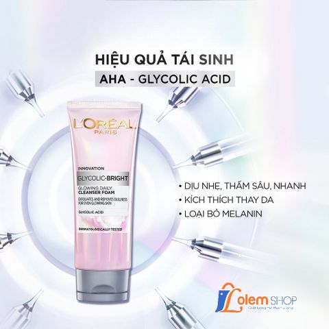 Sữa Rửa Mặt Loréal 100ml loại cấp ẩm và sáng da