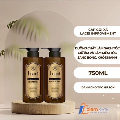 Dầu Gội- dầu xả Lacei 750ml Improvement Cho Tóc Khô Hư Tổn