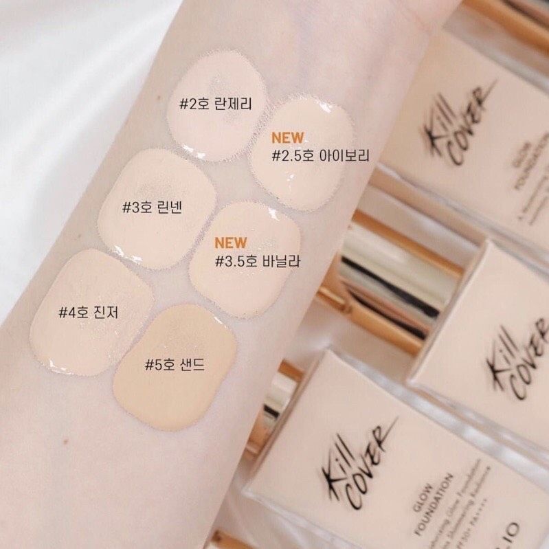 Kem Nền Clio Kill Cover New Matte Foundation Kèm Cọ