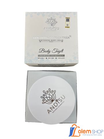 Kem Body Tuyết Andisu 200g, Nuôi dưỡng, phục hồi làn da từ sâu bên trong, cung cấp độ ẩm