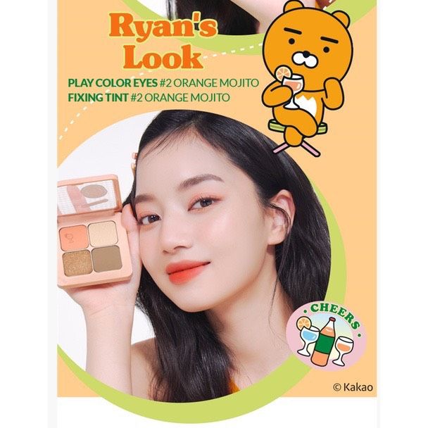 Màu Mắt Etude X Kakao Friends 4 Ô