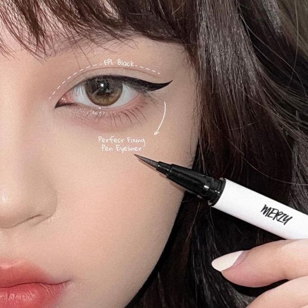 Kẻ Mắt Nước Merzy Perfect Fixing Pen Eyeliner #FP1 Màu Đen