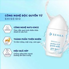 Sữa Chống Nắng Senka 40ml Perfect Uv Gentle Milk Spf50+