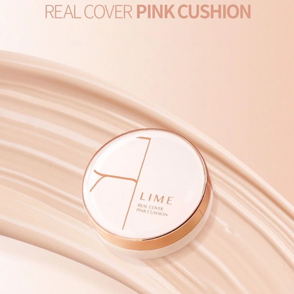 Phấn Nước Kiềm Dầu, Che Phủ Tốt Lime Real Cover Pink Cushion SPF50+ PA+++