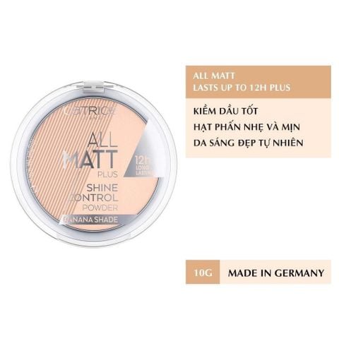 Phấn Phủ Catrice All Matt Plus 10g No.010