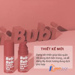 Tẩy Tế Bào Chết Môi Sủi Bọt Unpa Bubi Bubi Bubble Lip Scrub Red 10ml Đỏ