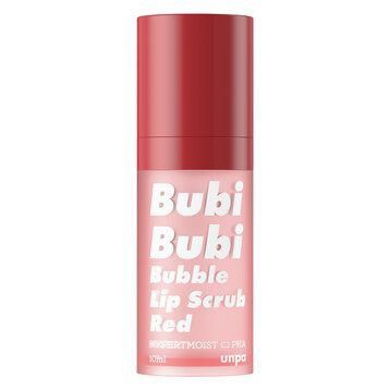 Tẩy Tế Bào Chết Môi Sủi Bọt Unpa Bubi Bubi Bubble Lip Scrub Red 10ml Đỏ