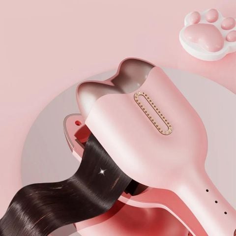 Máy Bấm Dợn Sóng 32mm Cute Cat-shaped Hồng