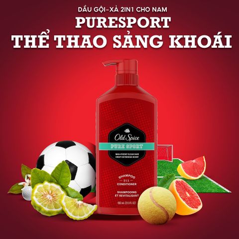 Dầu Gội Xả Old Spice 2in1 400ml- 650ml