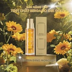 Tinh Chất Bergamo 120ml 24k Gold Vàng Premium (mới), Dưỡng trắng, cung cấp độ ẩm tăng độ đàn hồi cho da