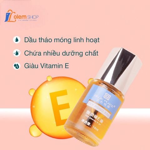 Dưỡng Viền Tháo Móng Up Blue Place 14ml Vàng