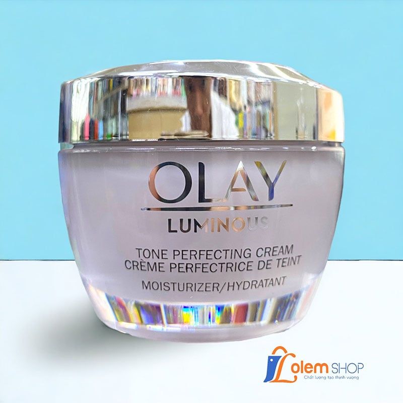 Kem Dưỡng Olay 48g Luminous Tone Perfecting Cream Moisturizer, Trị nám, tàn nhan, mờ thâm