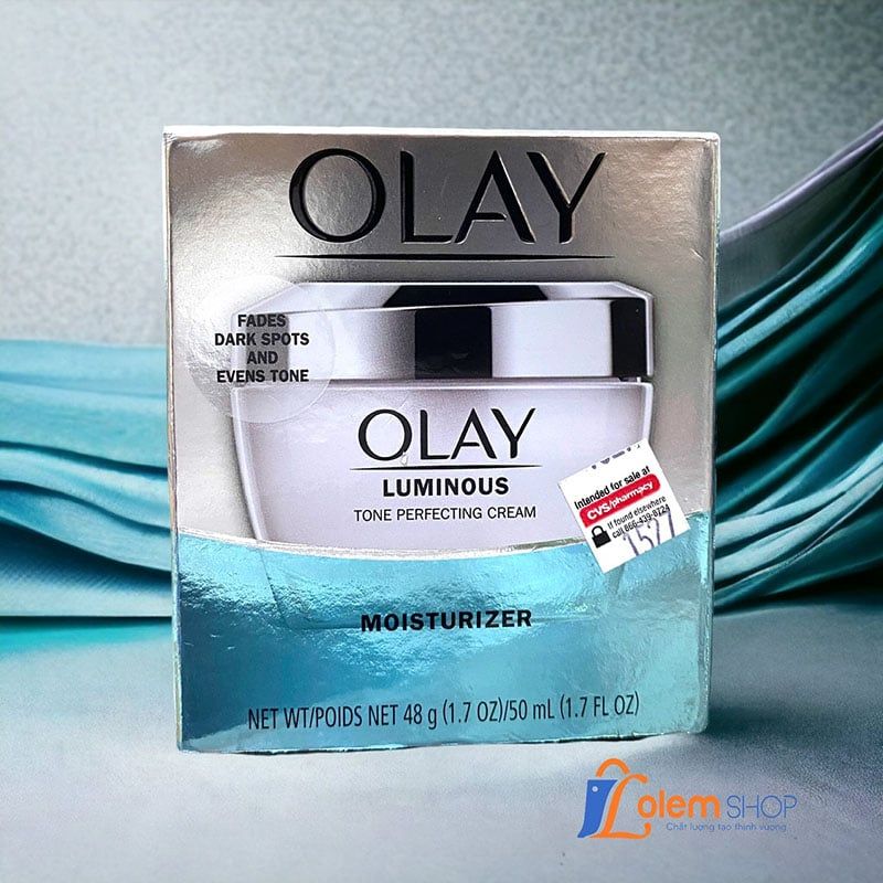 Kem Dưỡng Olay 48g Luminous Tone Perfecting Cream Moisturizer, Trị nám, tàn nhan, mờ thâm